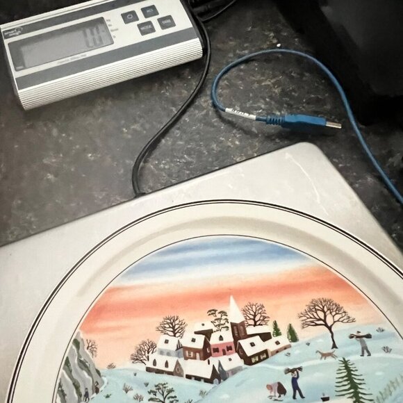 Villeroy & Boch Les Quatre Saisons Winter Plate By Gerard Laplau 10.5" Porcelain - Picture 8 of 8